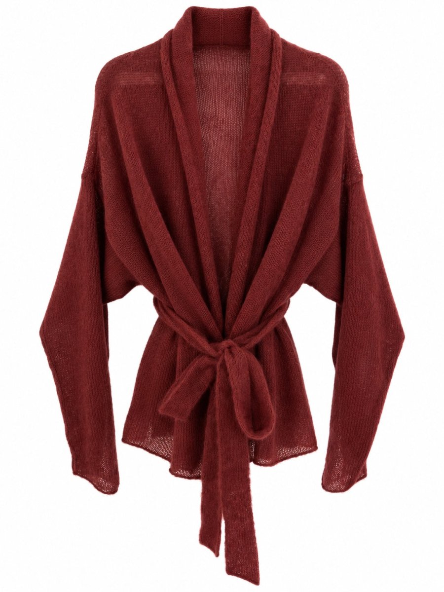 Kidmohair & Seide Strickjacke – handgefertigt in Lettland - The Baltic Shop