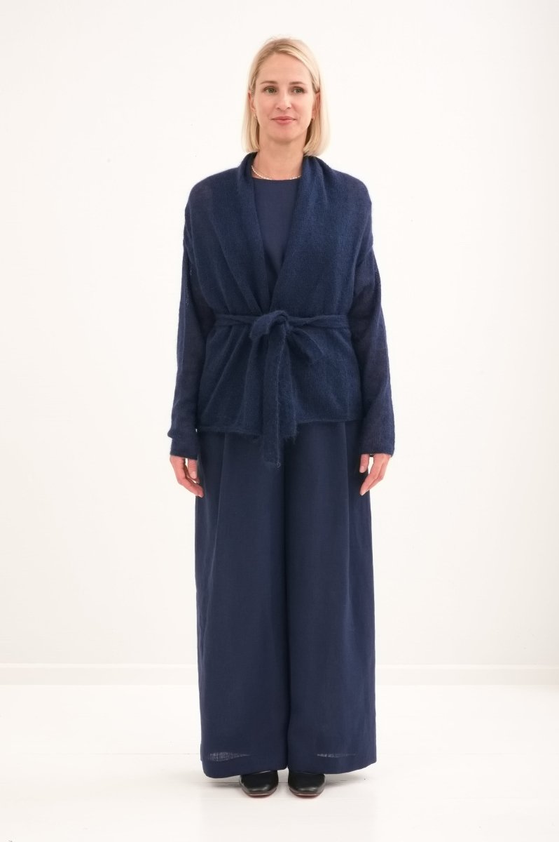 Kidmohair & Seide Strickjacke – handgefertigt in Lettland - The Baltic Shop