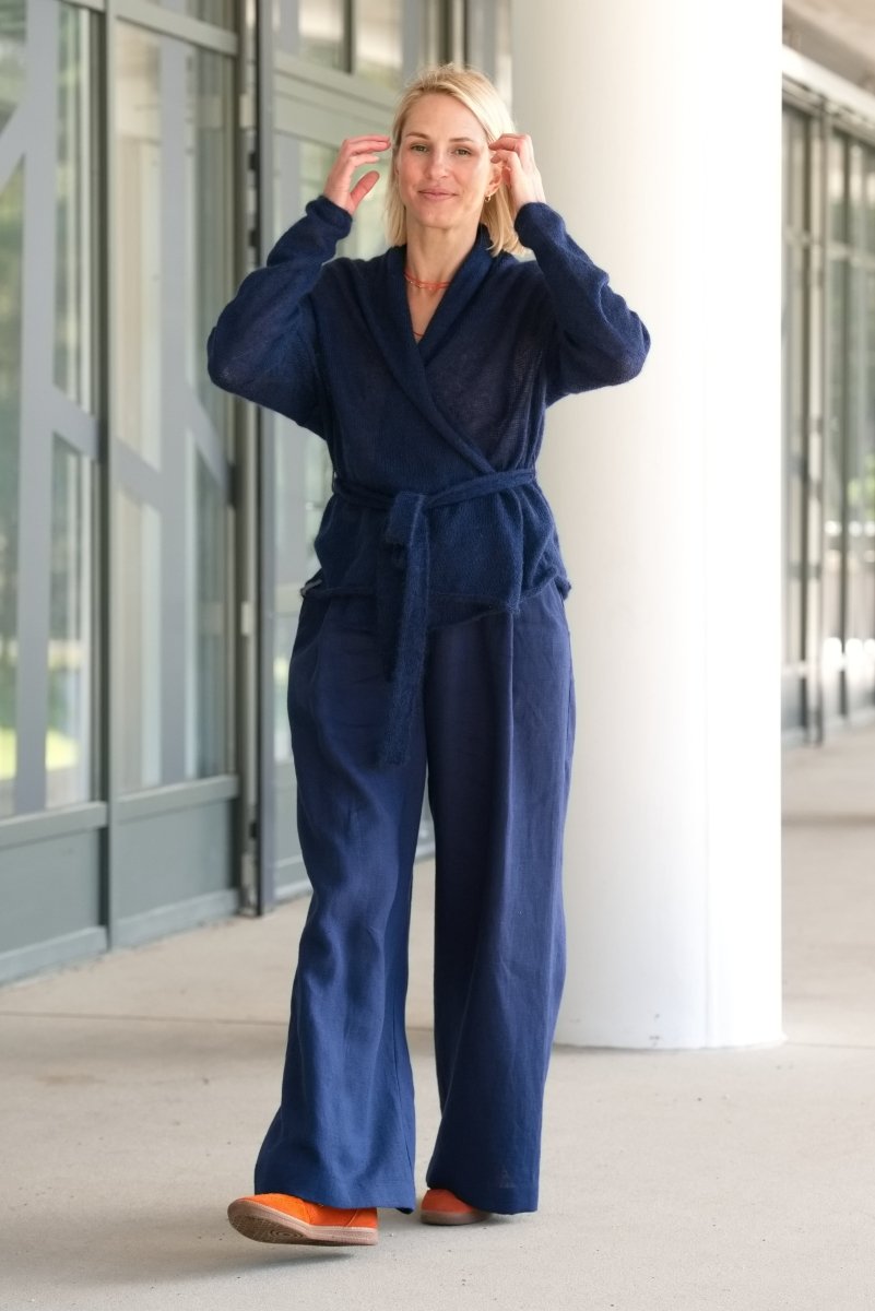 Kidmohair & Seide Strickjacke – handgefertigt in Lettland - The Baltic Shop