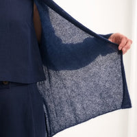 Kidmohair & Seide Strickjacke – handgefertigt in Lettland - The Baltic Shop