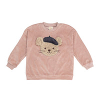 Kinderpullover aus Bio-Baumwollvelours - The Baltic Shop
