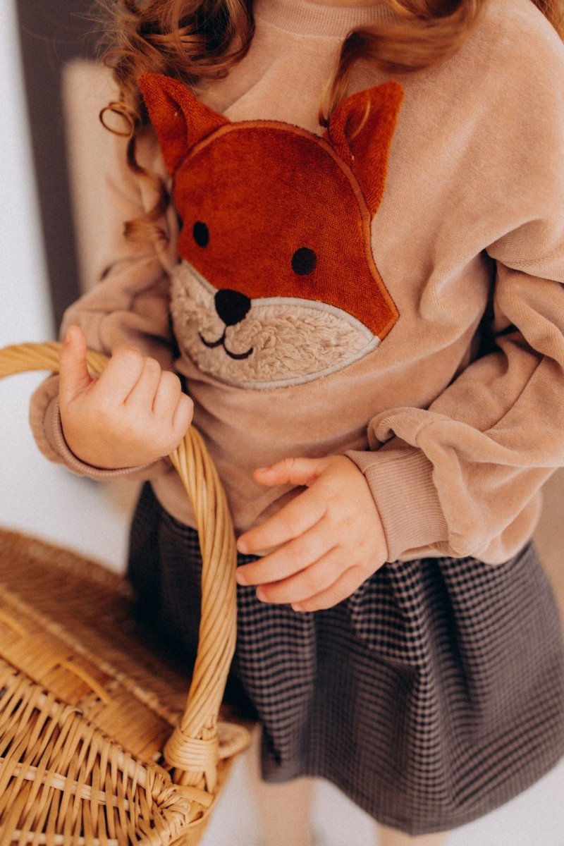 Kinderpullover aus Bio-Baumwollvelours - The Baltic Shop