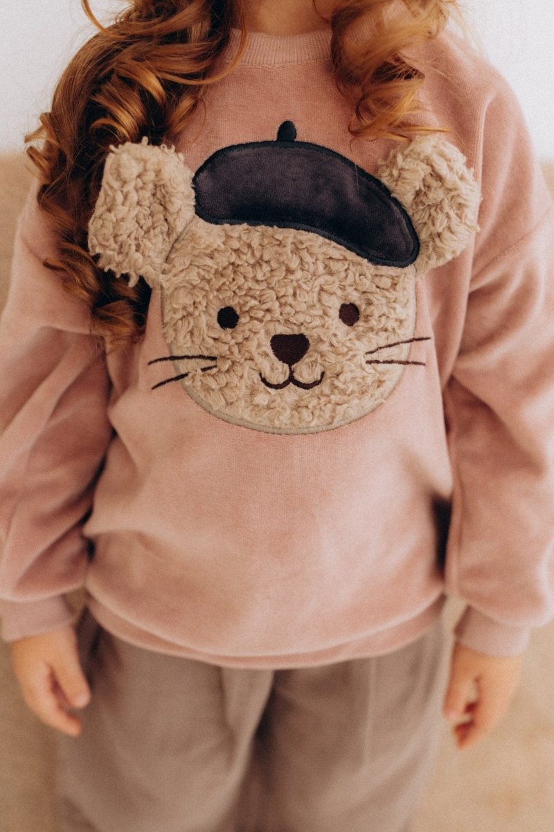 Kinderpullover aus Bio-Baumwollvelours - The Baltic Shop