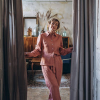 Klassische Hose mit Gürtel "Nora" - The Baltic Shop