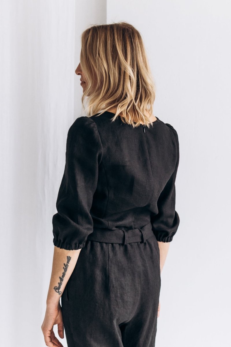 Klassische Hose mit Gürtel "Nora" - The Baltic Shop