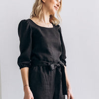 Klassische Hose mit Gürtel "Nora" - The Baltic Shop