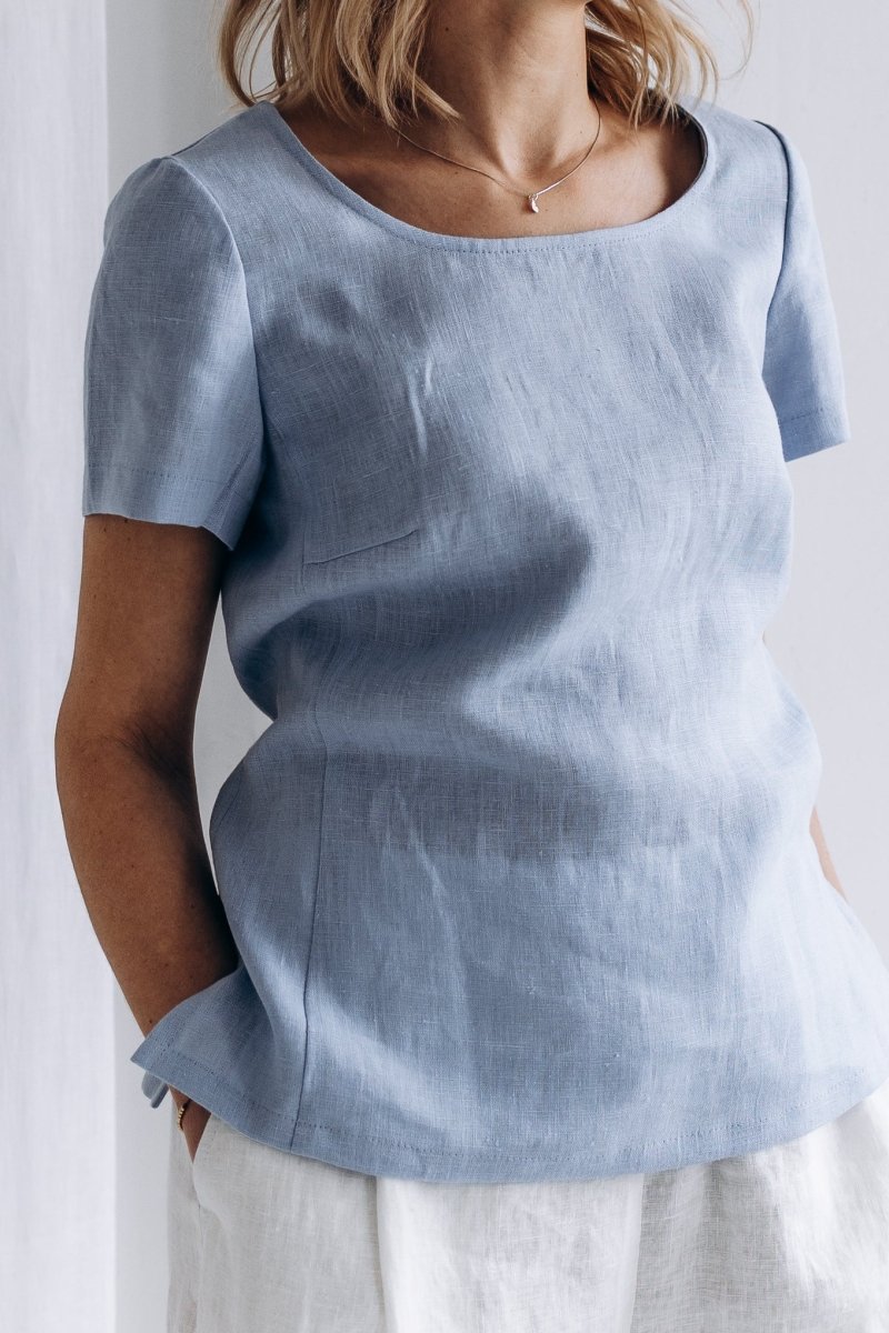Klassischer Leinentop "Elin" - The Baltic Shop