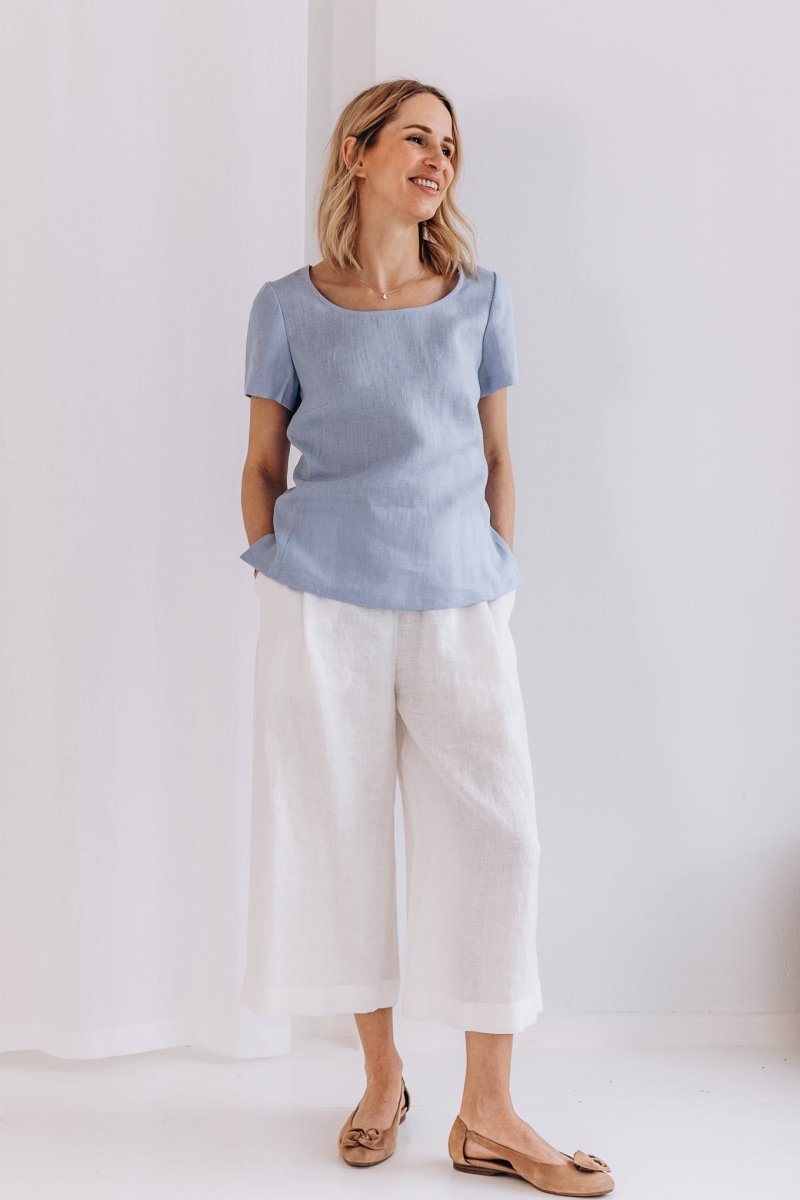 Klassischer Leinentop "Elin" - The Baltic Shop