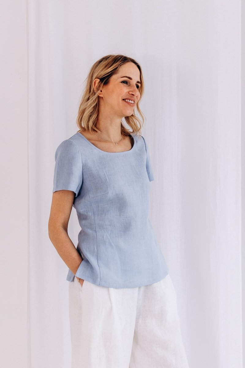Klassischer Leinentop "Elin" - The Baltic Shop