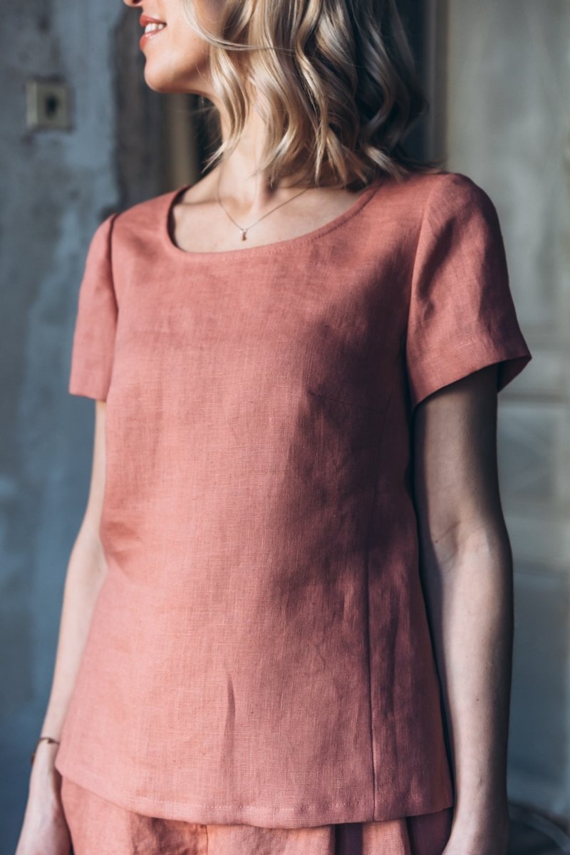 Klassischer Leinentop "Elin" - The Baltic Shop