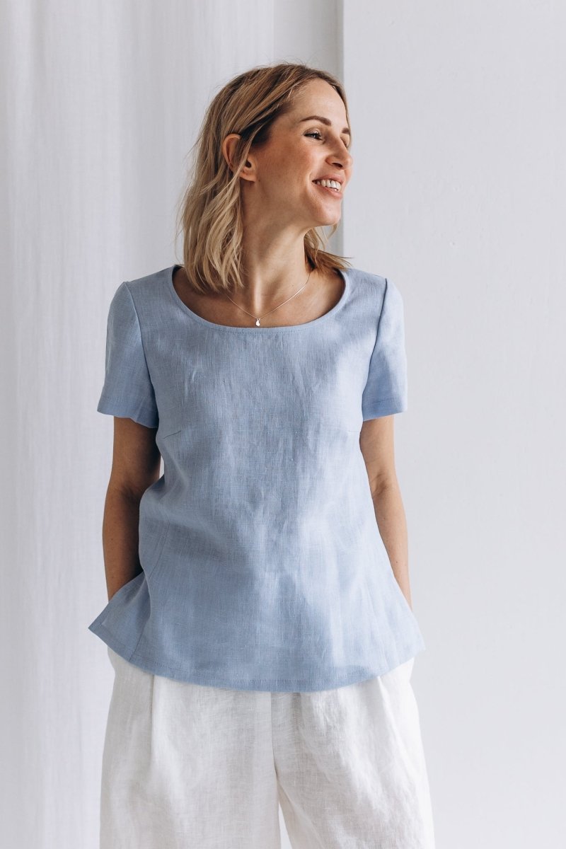 Klassischer Leinentop "Elin" - The Baltic Shop