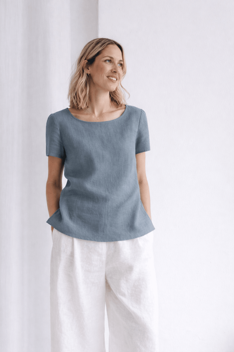 Klassischer Leinentop "Elin" - The Baltic Shop