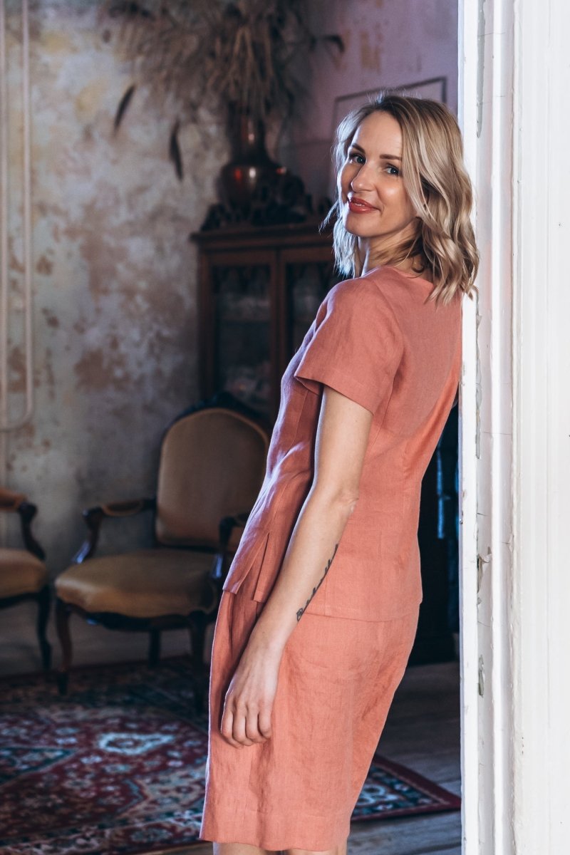 Klassischer Leinentop "Elin" - The Baltic Shop