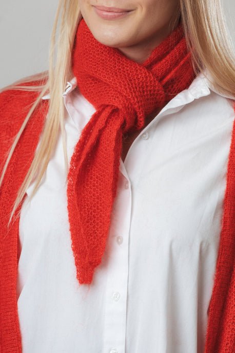 Kleiner Schal aus Mohair und Seide - The Baltic Shop