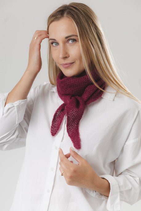 Kleiner Schal aus Mohair und Seide - The Baltic Shop