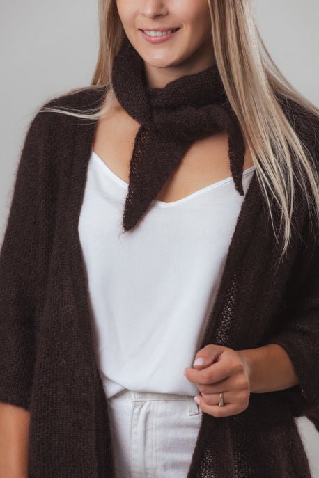 Kleiner Schal aus Mohair und Seide - The Baltic Shop