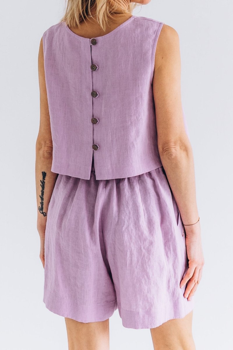 Kurze Leinenshorts "Iris" - The Baltic Shop