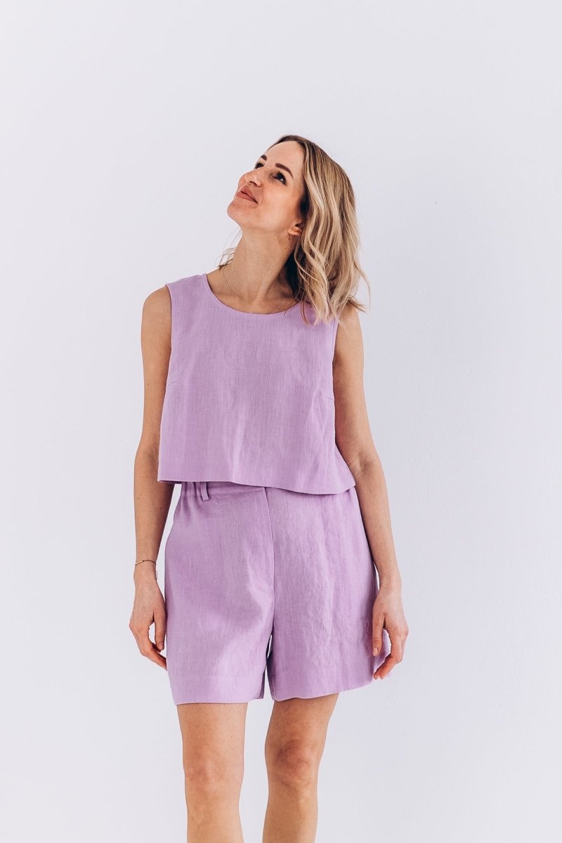 Kurze Leinenshorts "Iris" - The Baltic Shop
