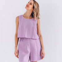Kurze Leinenshorts "Iris" - The Baltic Shop