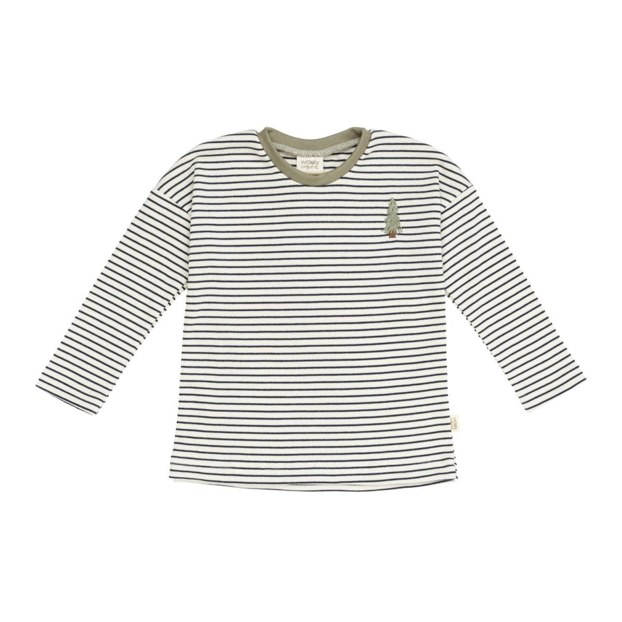 Langarmshirt mit Christbaum Stickerei - The Baltic Shop