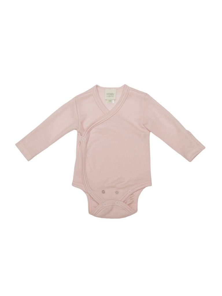 Langarmwickelbody aus Merinowolle und Seide - 2 Farben - The Baltic Shop