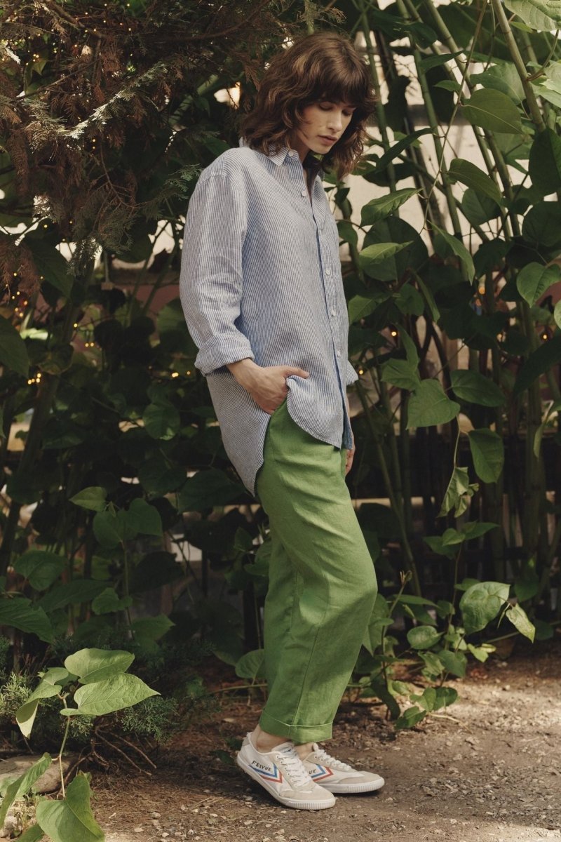 Larch Shirt in Blau - gestreift - The Baltic Shop