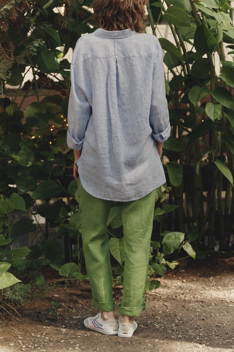 Larch Shirt in Blau - gestreift - The Baltic Shop