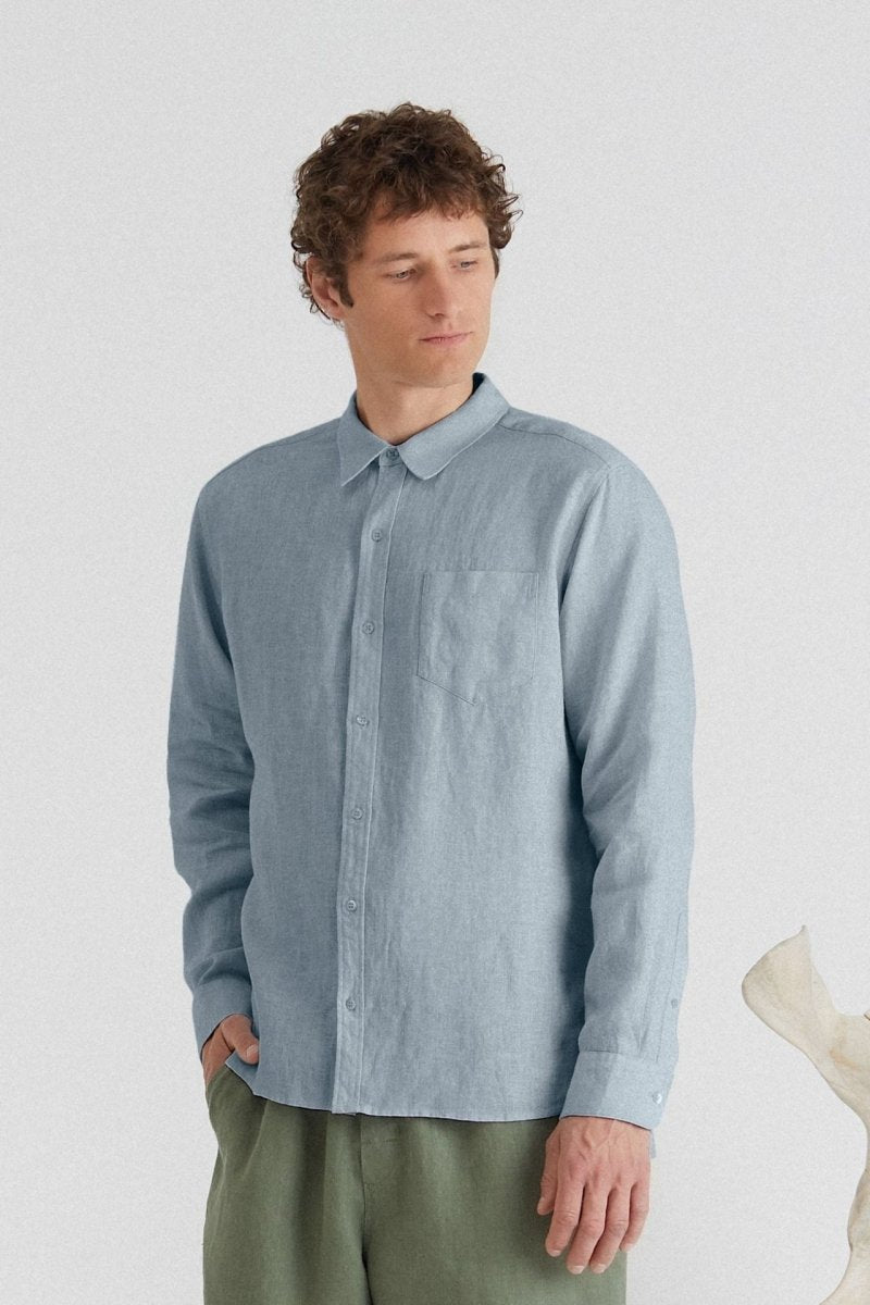 Larch Shirt in Himmelblau - The Baltic Shop
