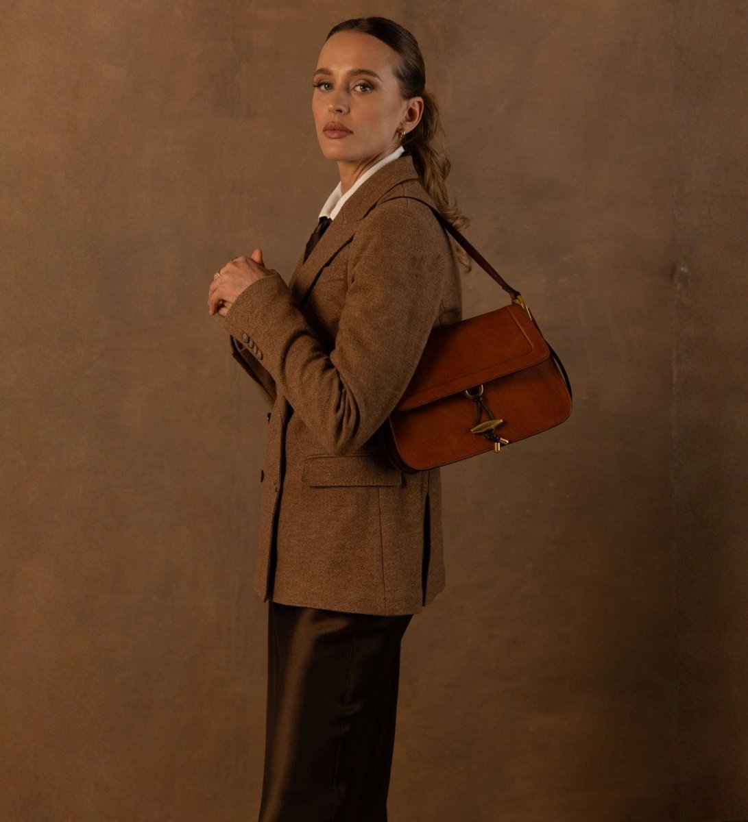 Leder Klappentasche für Damen - Possession - The Baltic Shop