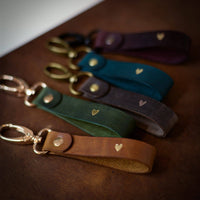 Leder - Schlüsselanhänger mit einem Herz - The Baltic Shop