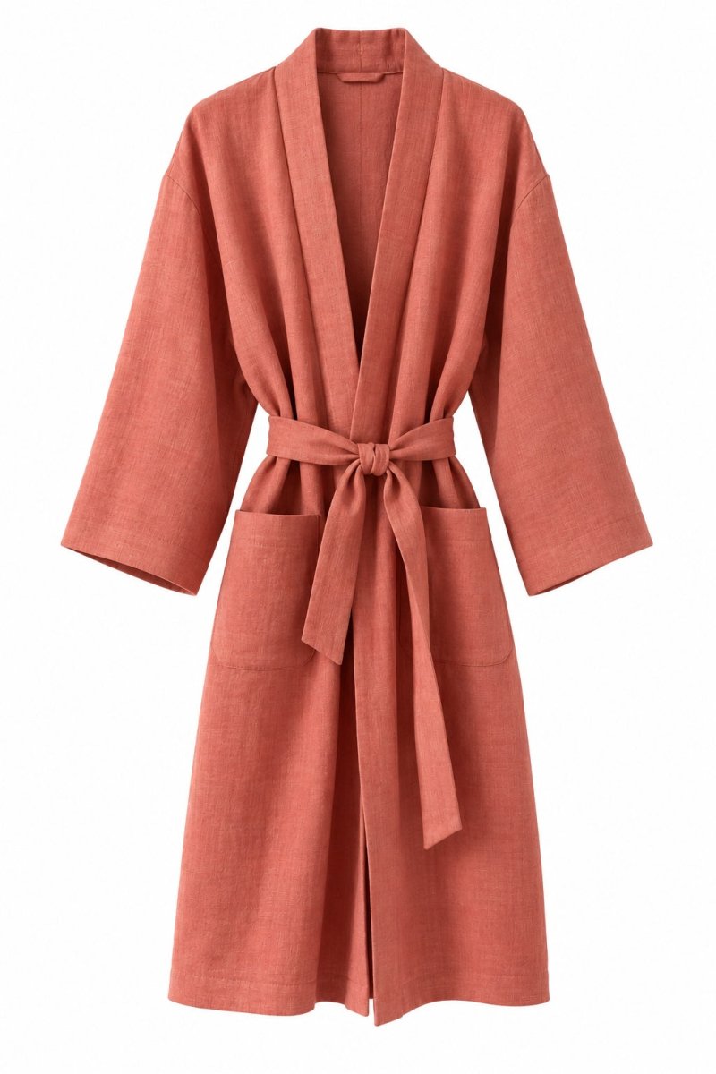 Leinen Kimono-Robe – nachhaltiger Leinen Bademantel aus Lettland - The Baltic Shop