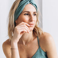 Leinen - Stirnband mit Twist - Detail - The Baltic Shop