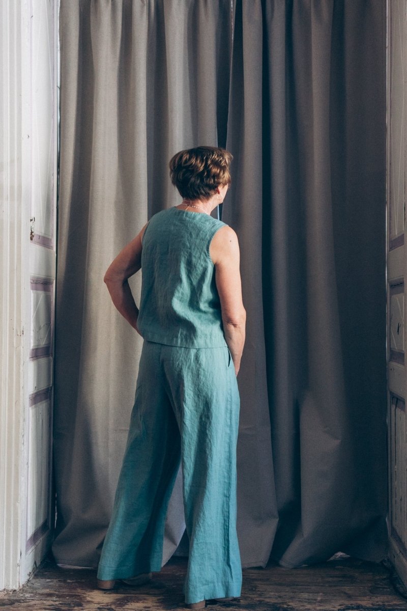 Leinenhose mit weiter Silhouette "Laima" - The Baltic Shop