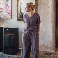 Leinenhose mit weiter Silhouette "Laima" - The Baltic Shop