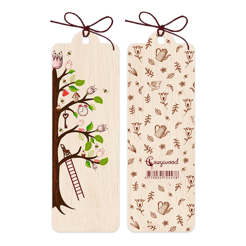 Lesezeichen aus Holz - Baum des Lebens - The Baltic Shop