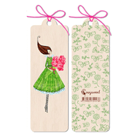 Lesezeichen aus Holz - Blumenherz - The Baltic Shop