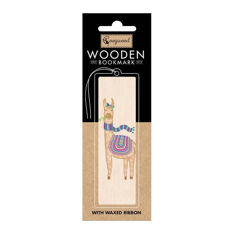 Lesezeichen aus Holz - Drama Lama - The Baltic Shop