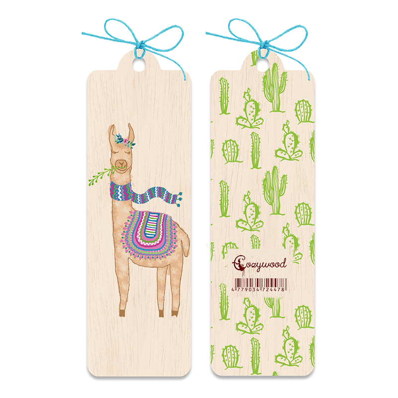 Lesezeichen aus Holz - Drama Lama - The Baltic Shop