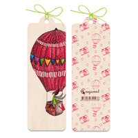 Lesezeichen aus Holz - Luftballon - The Baltic Shop