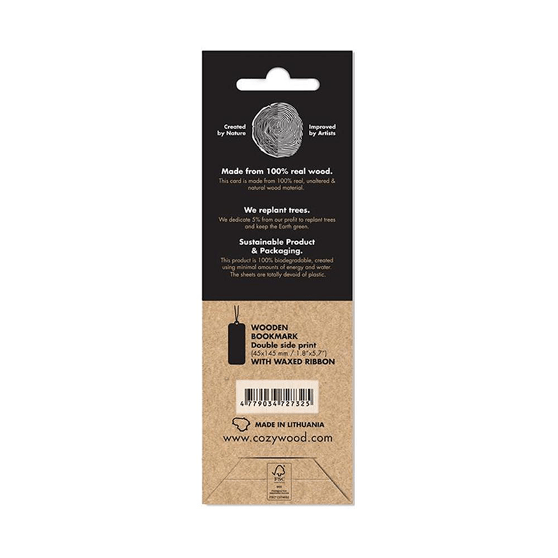 Lesezeichen aus Holz mit liebe Hunde - The Baltic Shop