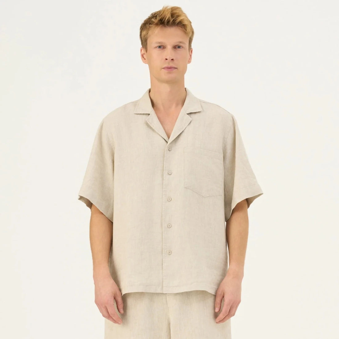 Libertas Shirt in Melange– Moderne Leichtigkeit aus Leinen - The Baltic Shop