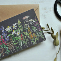 Meadow Flowers Karte, gefaltet - The Baltic Shop