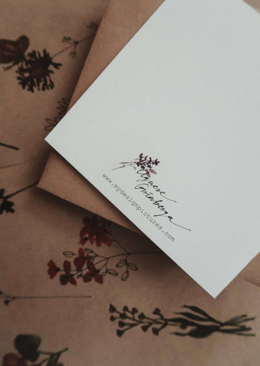 Meadow Plants - Klappkarte - The Baltic Shop