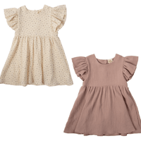 Musselinkleid aus Bio Baumwolle in 2 Farben - The Baltic Shop