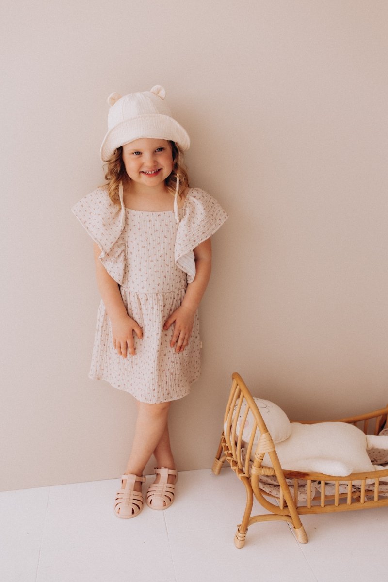 Musselinkleid aus Bio Baumwolle in 2 Farben - The Baltic Shop