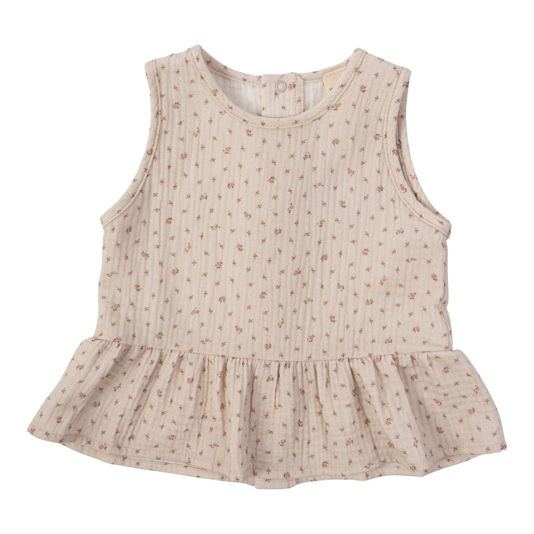 Musselintop mit Rüschen aus Bio Baumwolle in 2 Farben - The Baltic Shop