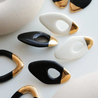 Ohrringe "Flow" aus Porzellan - The Baltic Shop