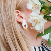 Ohrringe "Flow" aus Porzellan - The Baltic Shop