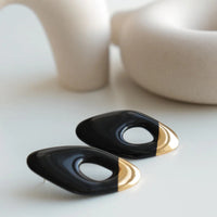 Ohrringe "Flow" aus Porzellan - The Baltic Shop