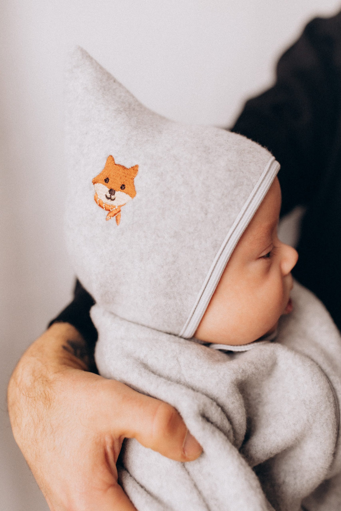 Pixie-Mütze aus Bio-Baumwollfleece